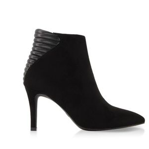 Black Suede Stiletto Bootie’s